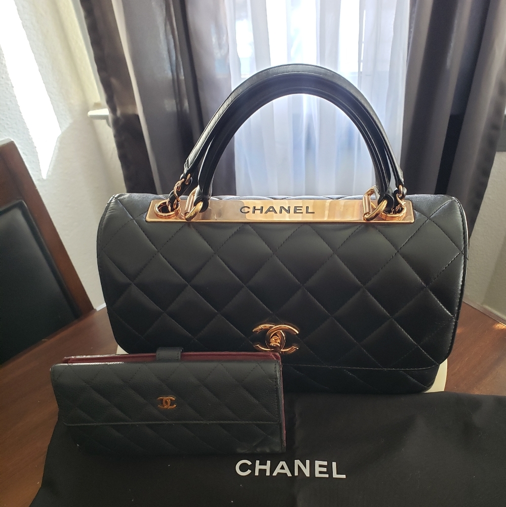 🚫SOLD🚫Chanel Trendy CC Rose Gold and Long Wallet - Picture 1 of 16